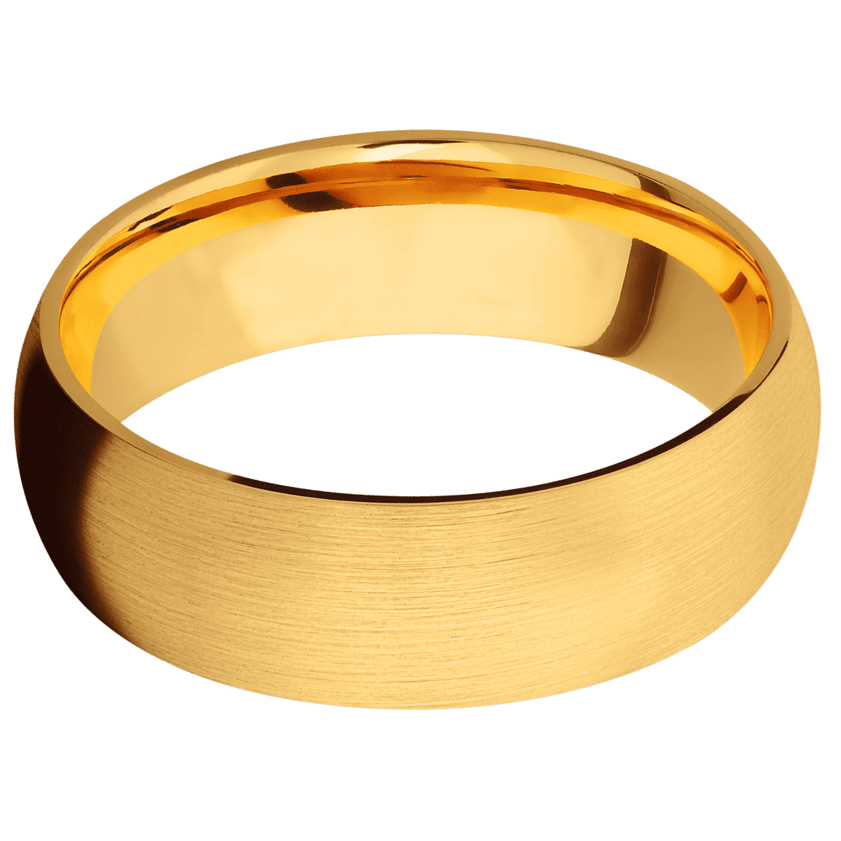 22K Yellow Gold + Satin Finish
