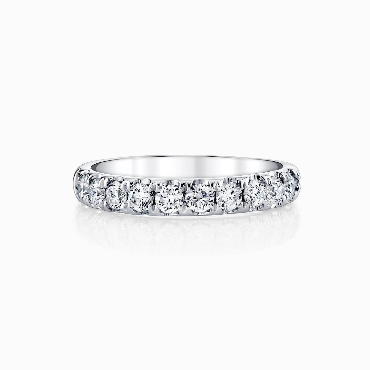 14K White Gold Signature Pave Diamond Wedding Ring