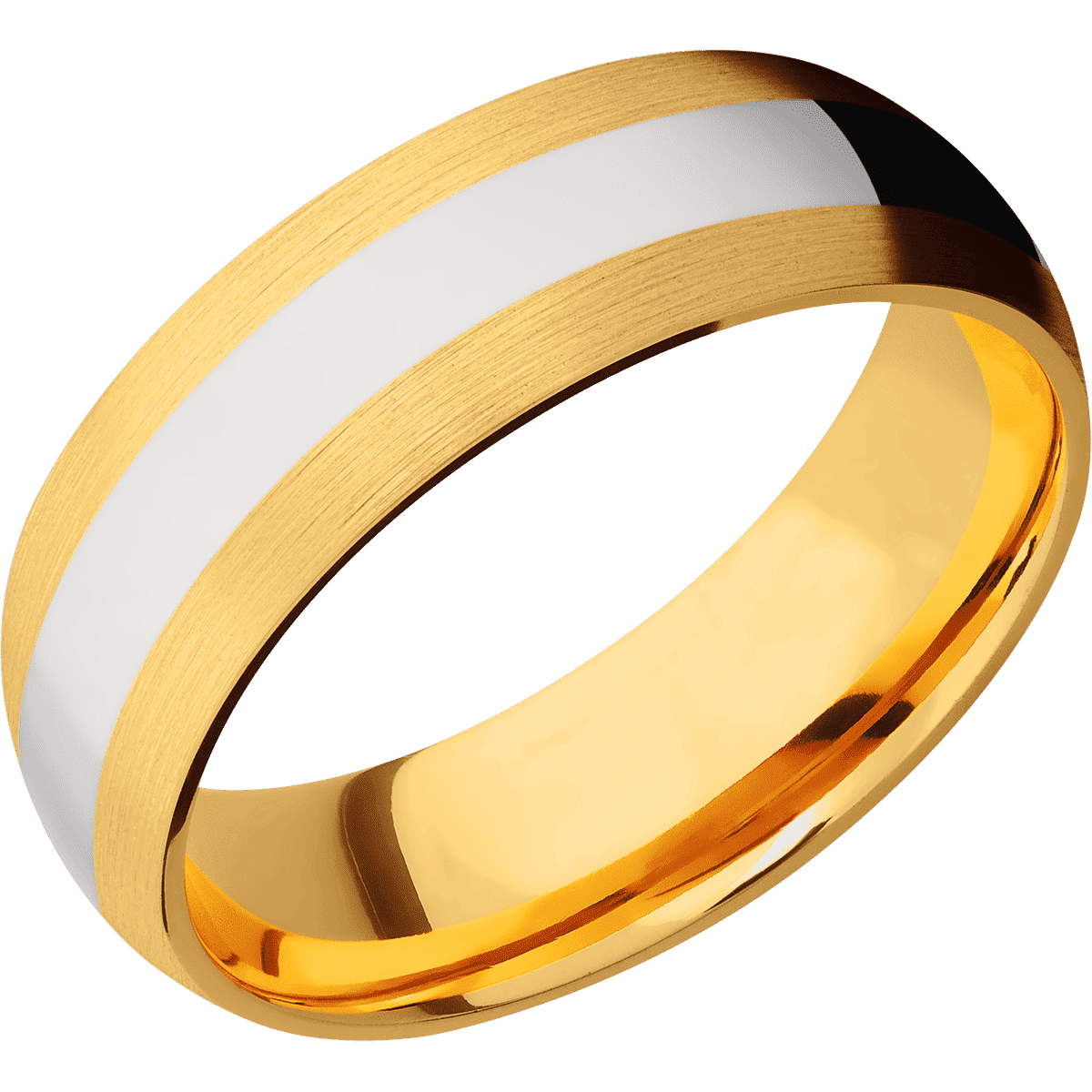 22K Yellow Gold + Satin Finish