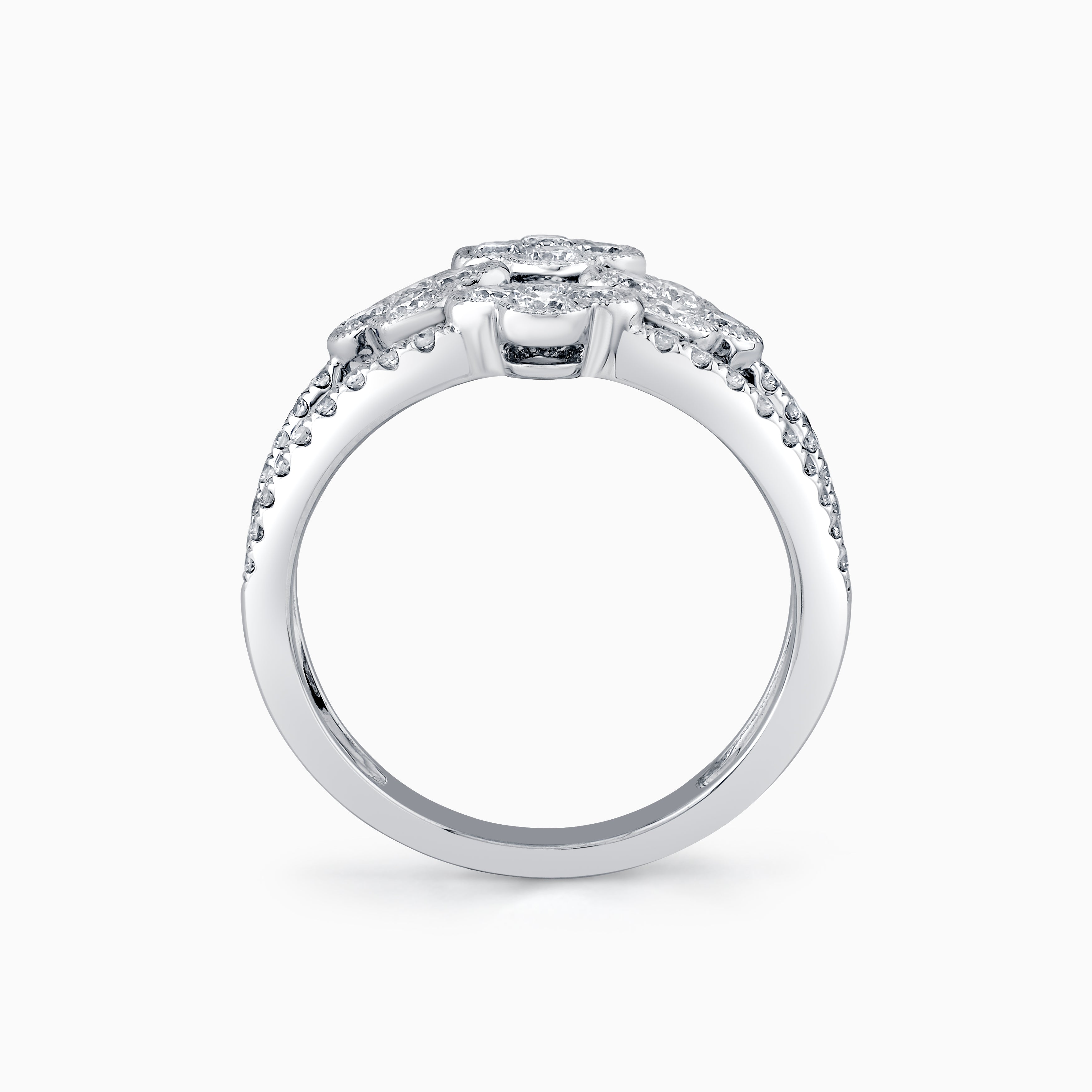Lab-Grown Diamond Quatrefoil Ring