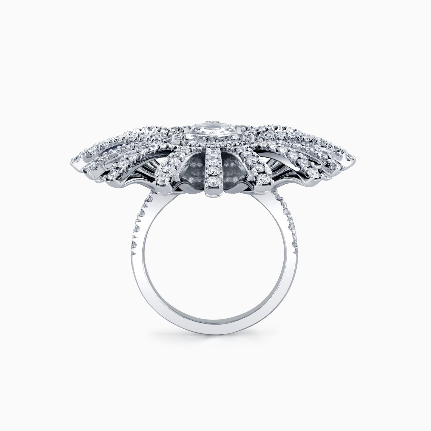 Diamond Fashion Diamond With Hexagon Center