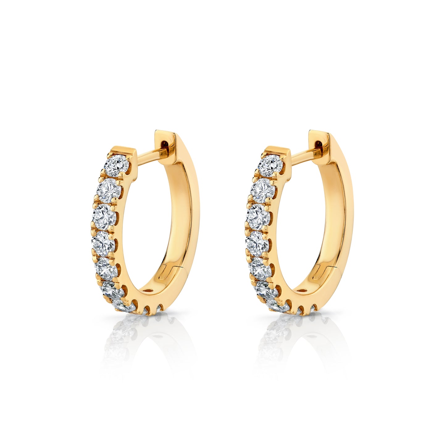 Signature Diamond Huggie Hoops