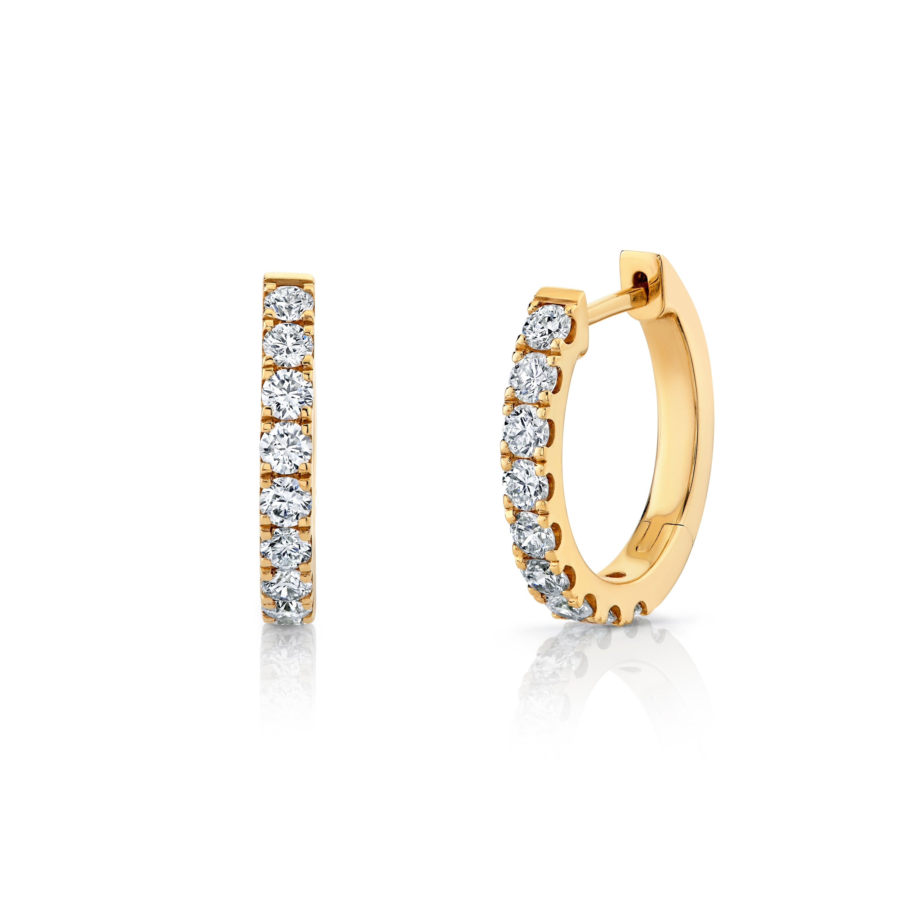 Signature Diamond Huggie Hoops