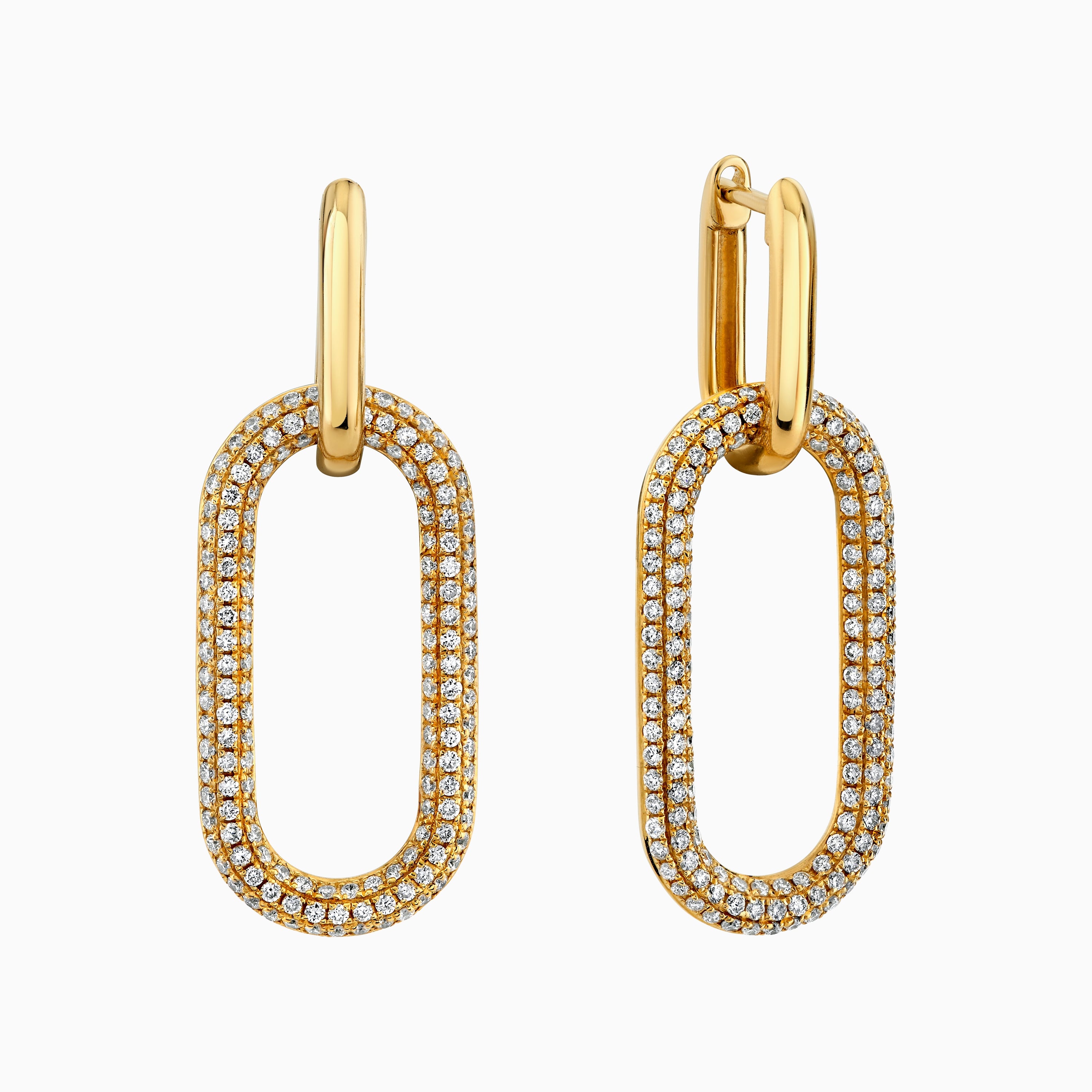 Paperclip Drop Earrings
