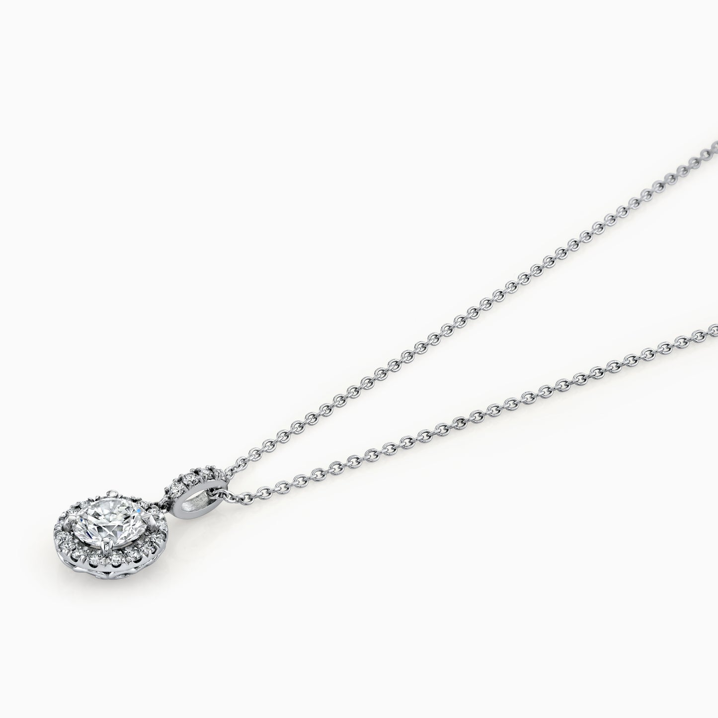 Diamond Halo Pendant