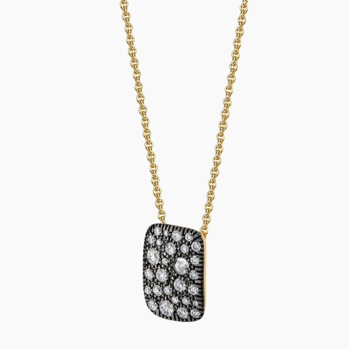 Christophe Danhier Designer Diamond Pave Necklace