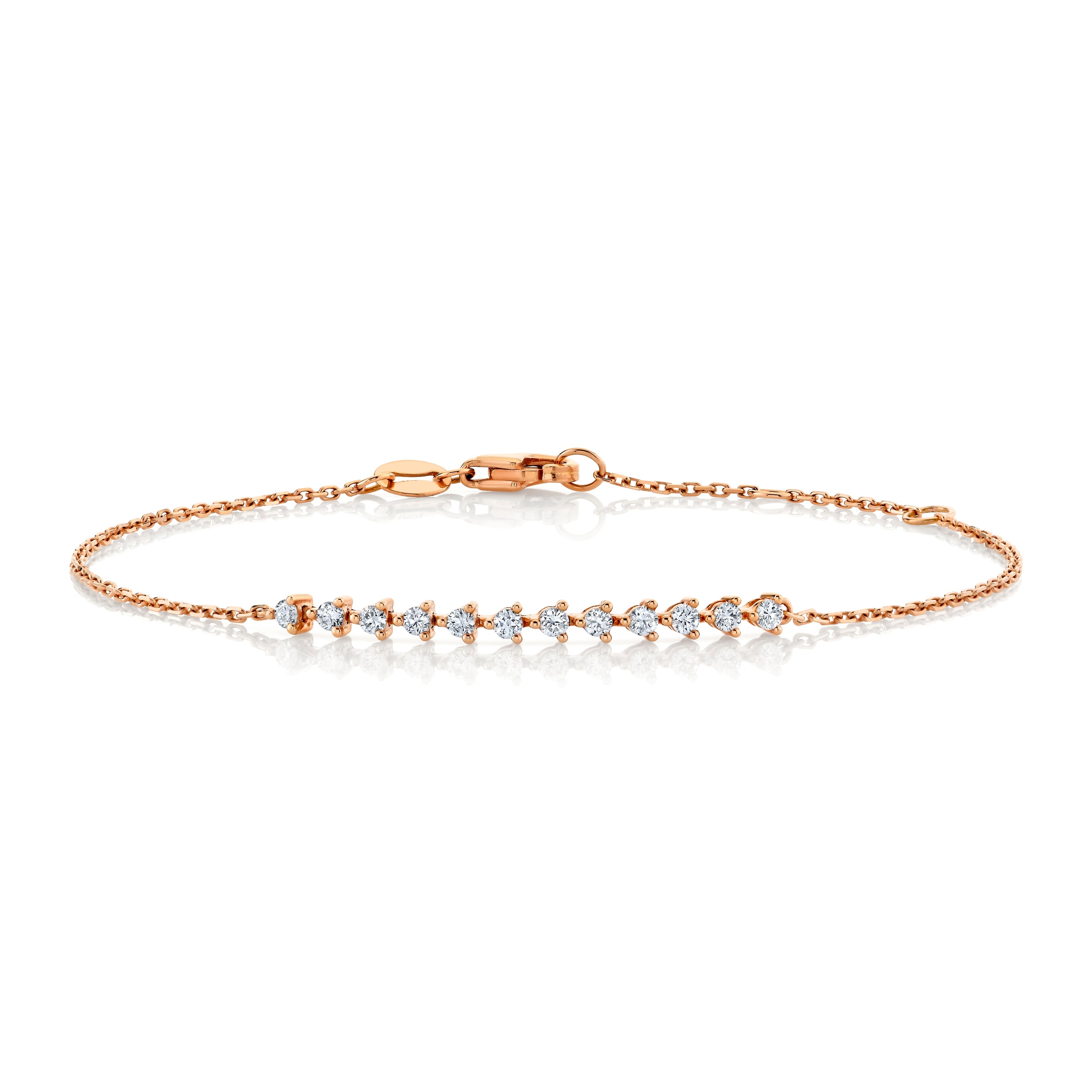 Diamond Chain Link Bracelet