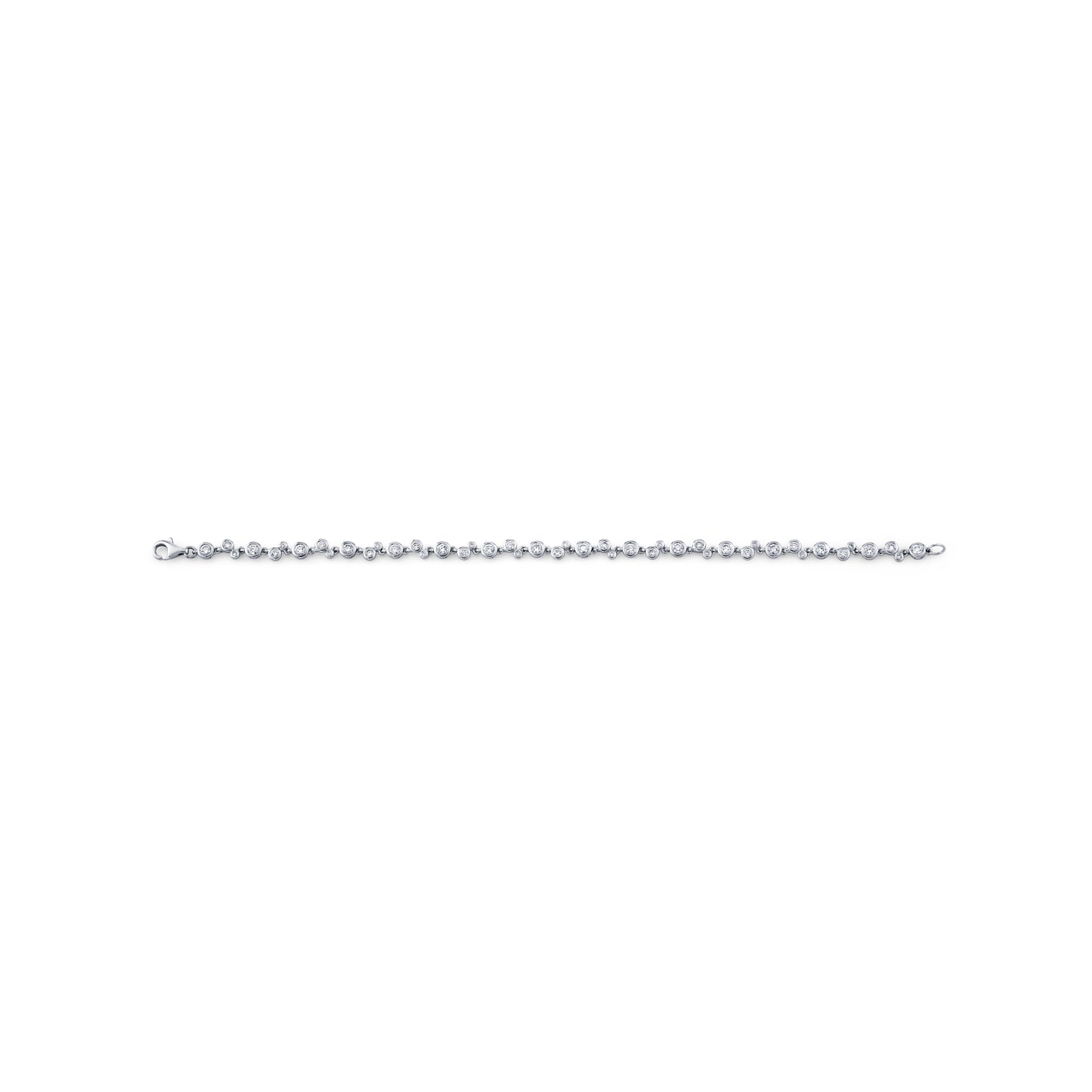 Bezel Diamond Scatter Bracelet