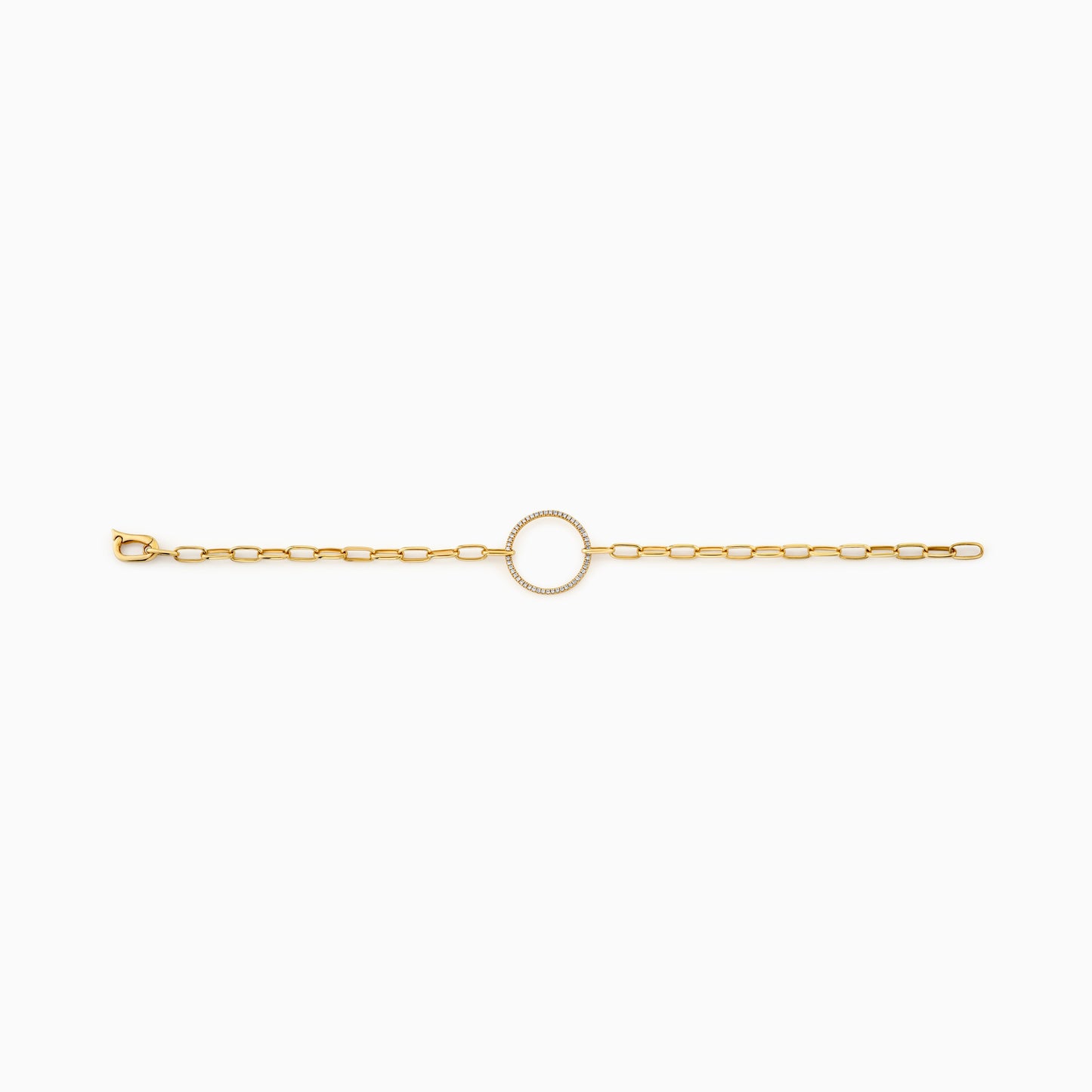 Pave Diamond Circle Bracelet