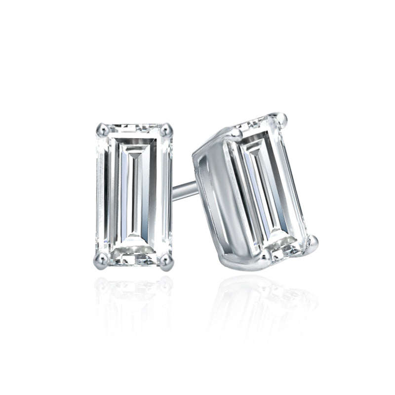 Lab Grown Diamond Stud Earrings Baguette 0.62 ct. tw. (F-G, VS)