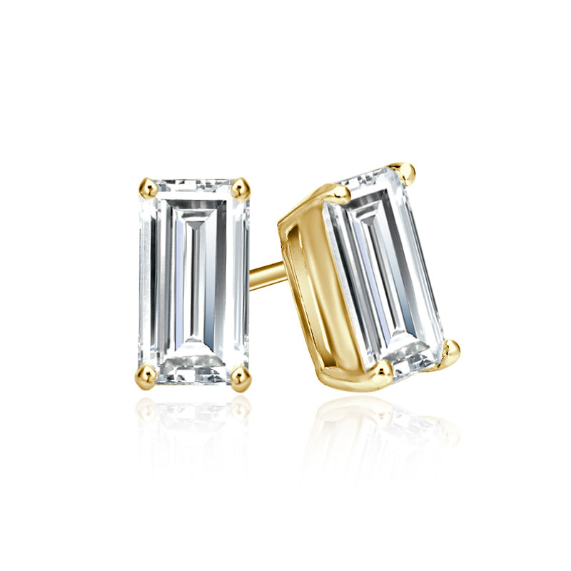 Lab Grown Diamond Stud Earrings Baguette 0.62 ct. tw. (F-G, VS)