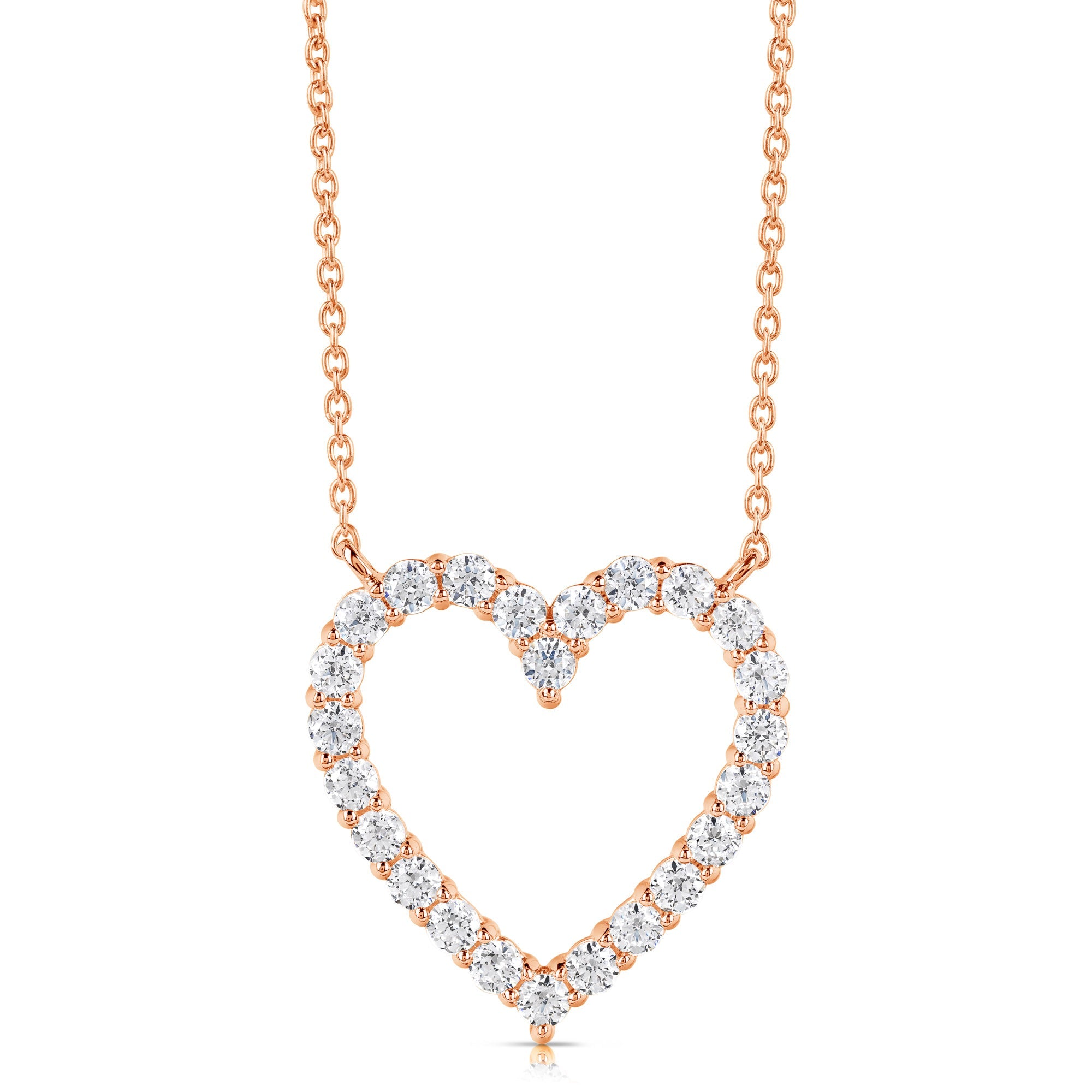 Clearly Flawless Heart Shape Diamond Necklace (.50ctw)