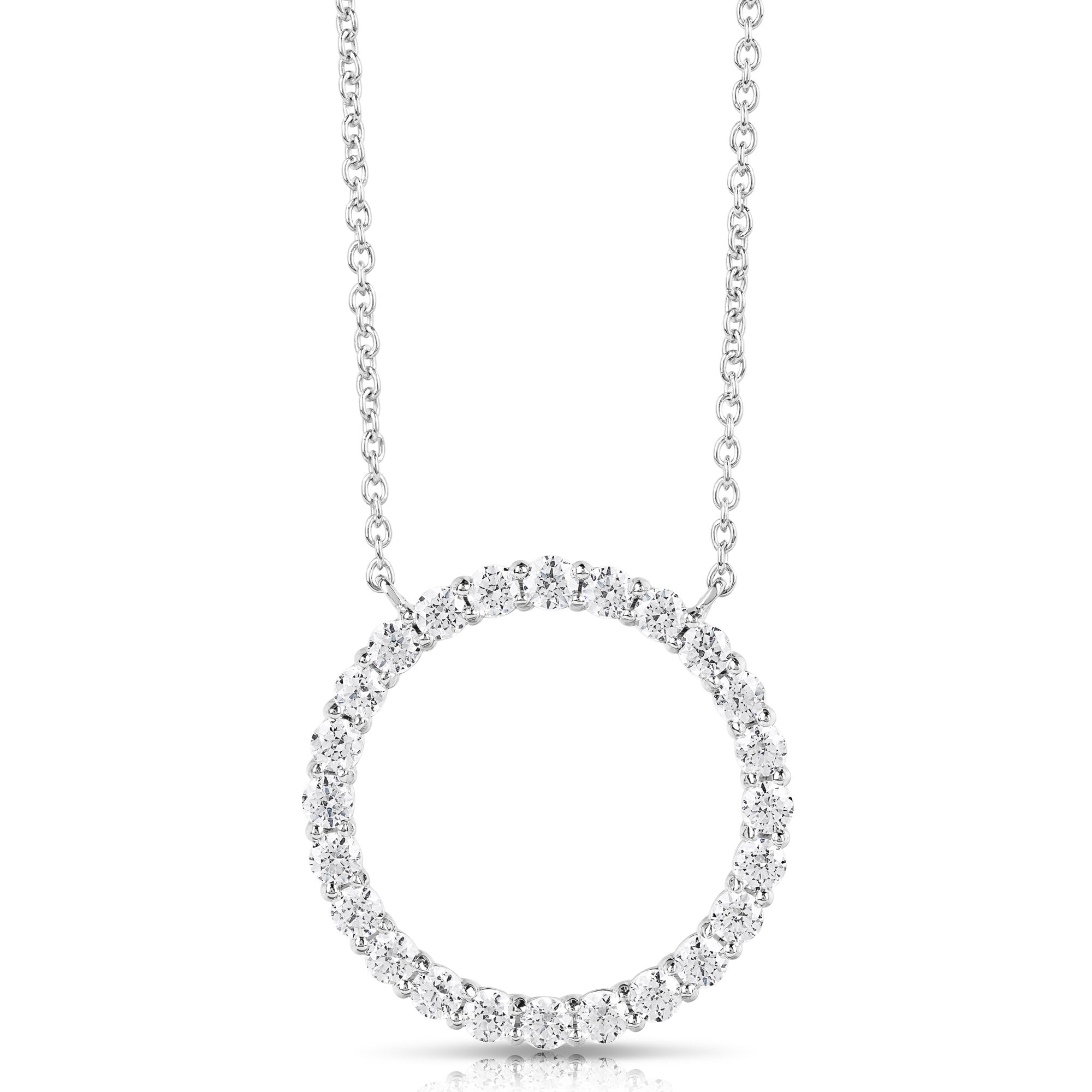 Clearly Flawless Diamond Circle Pendant (.50ctw)