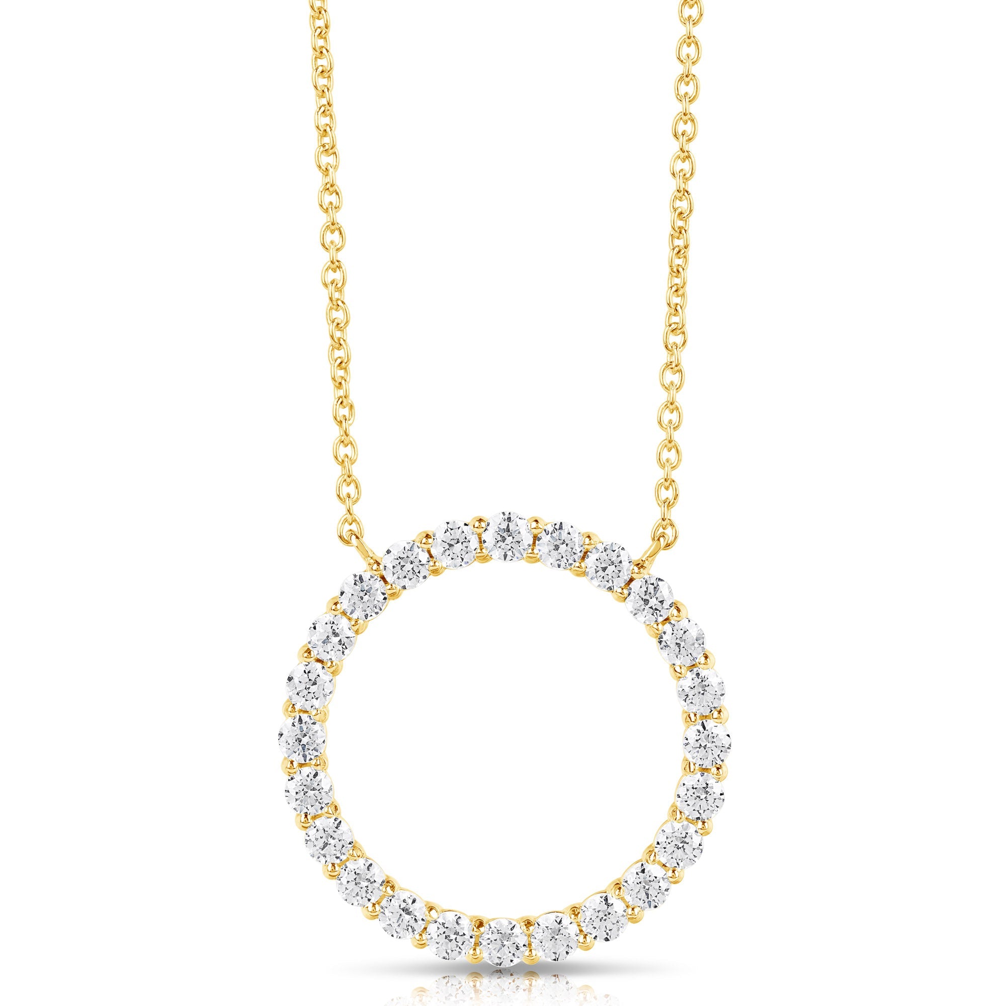 Clearly Flawless Diamond Circle Pendant (.50ctw)