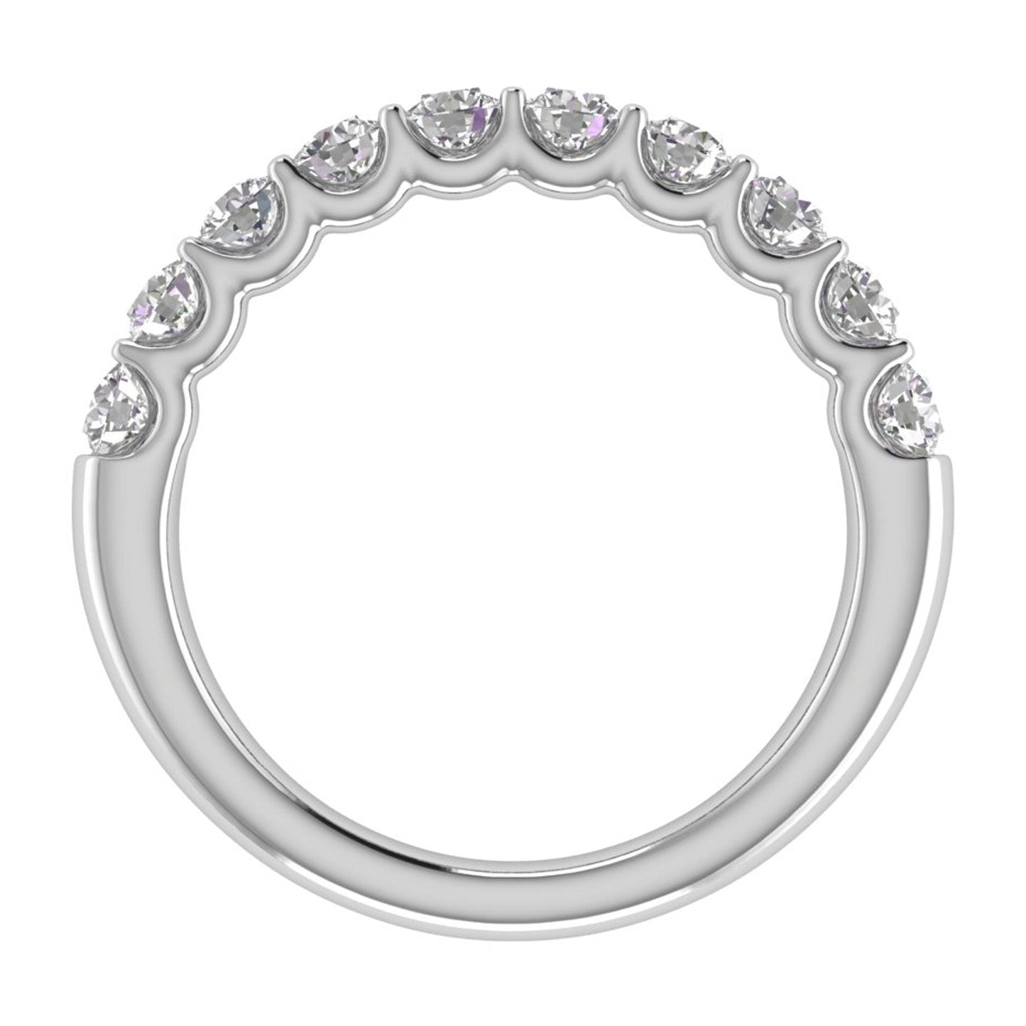 U Prong Diamond Wedding Ring (1ctw)