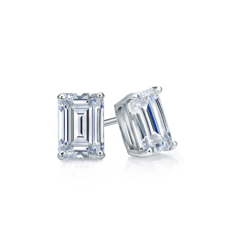 Lab Grown Diamond Stud Earrings Emerald 0.40 ct. tw. (F-G, VS)