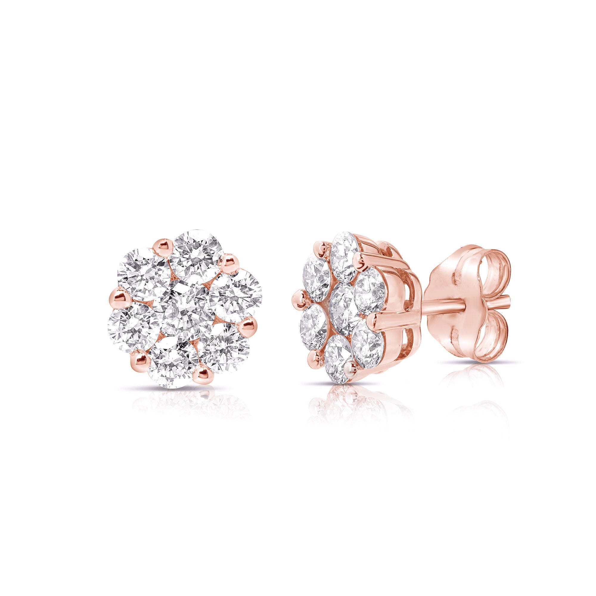 Flower Cluster Studs (1ctw)
