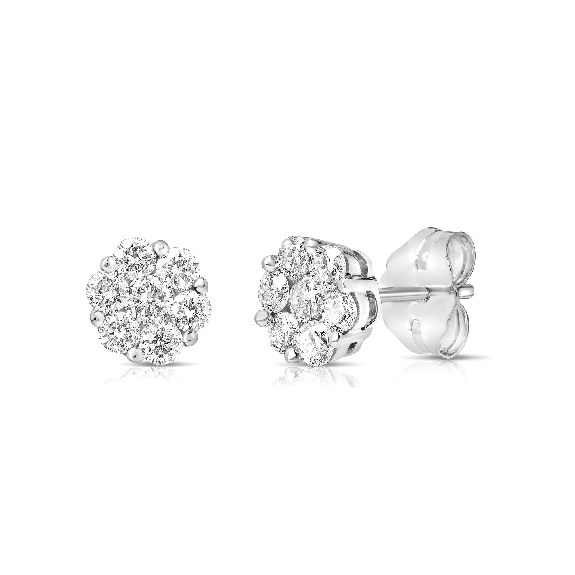 Flower Cluster Studs (.50ctw)