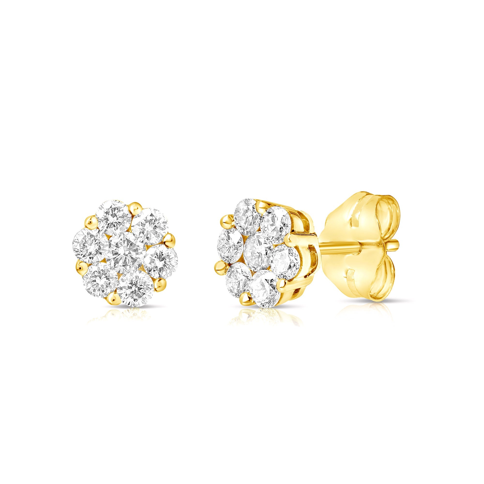 Flower Cluster Studs (.50ctw)