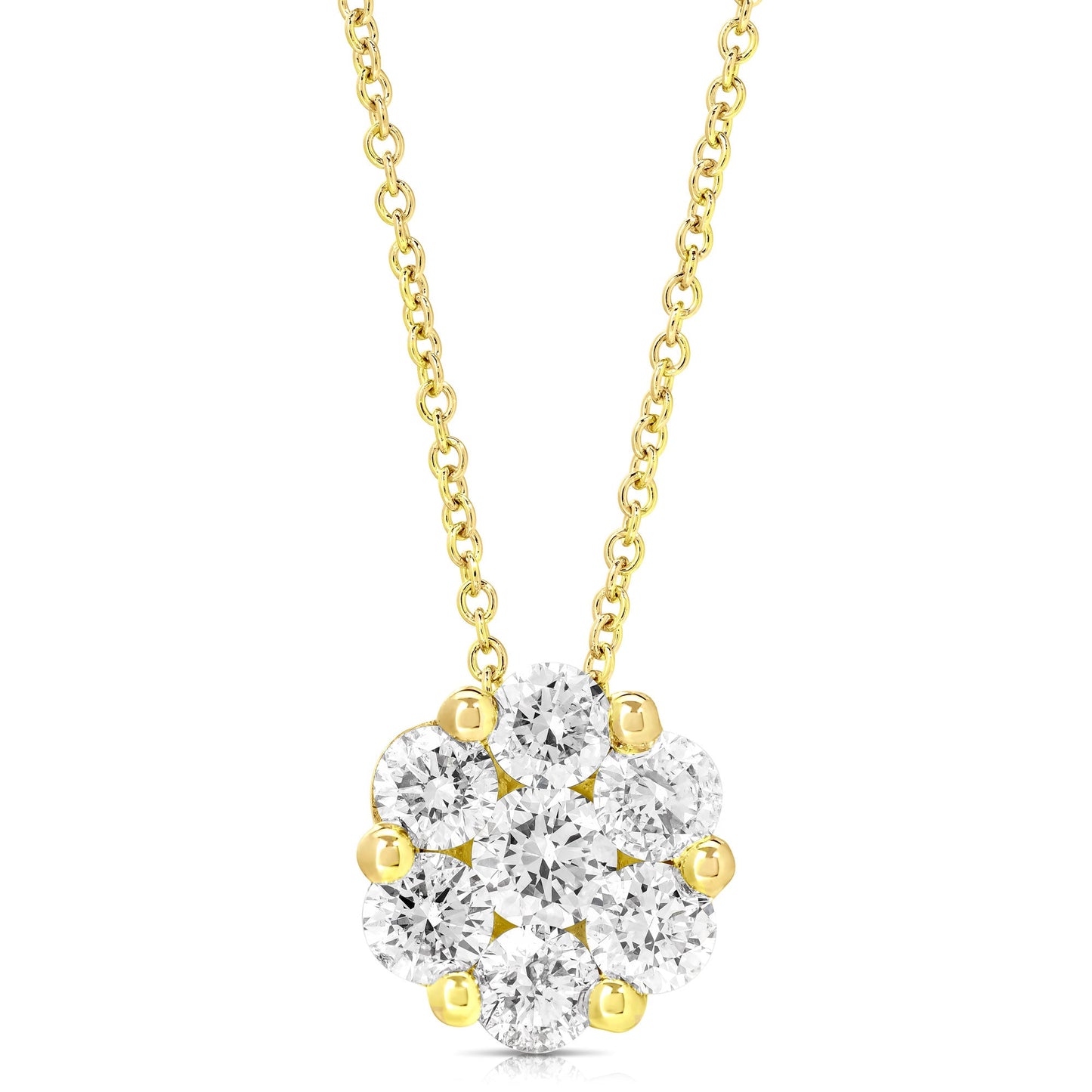 Flower Cluster Pendant (1ctw)