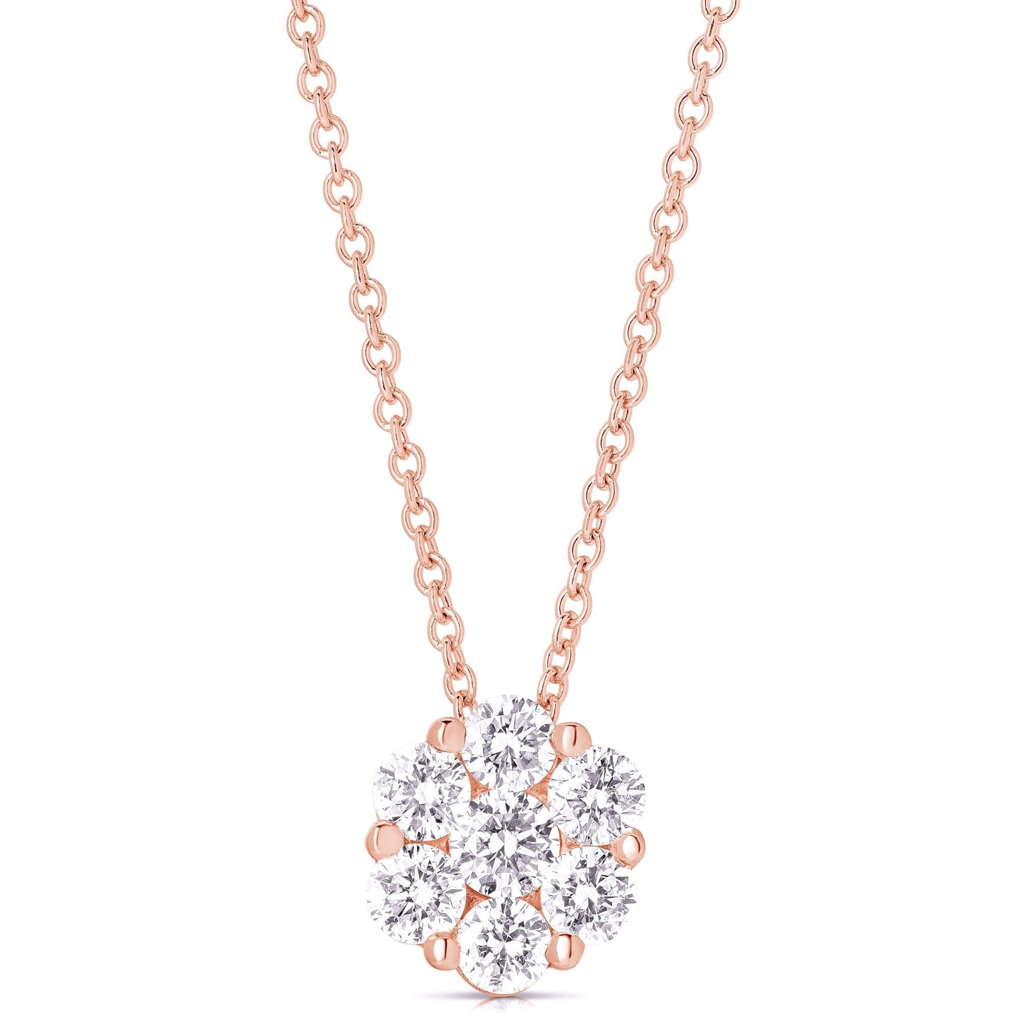 Flower Cluster Pendant (.50ctw)