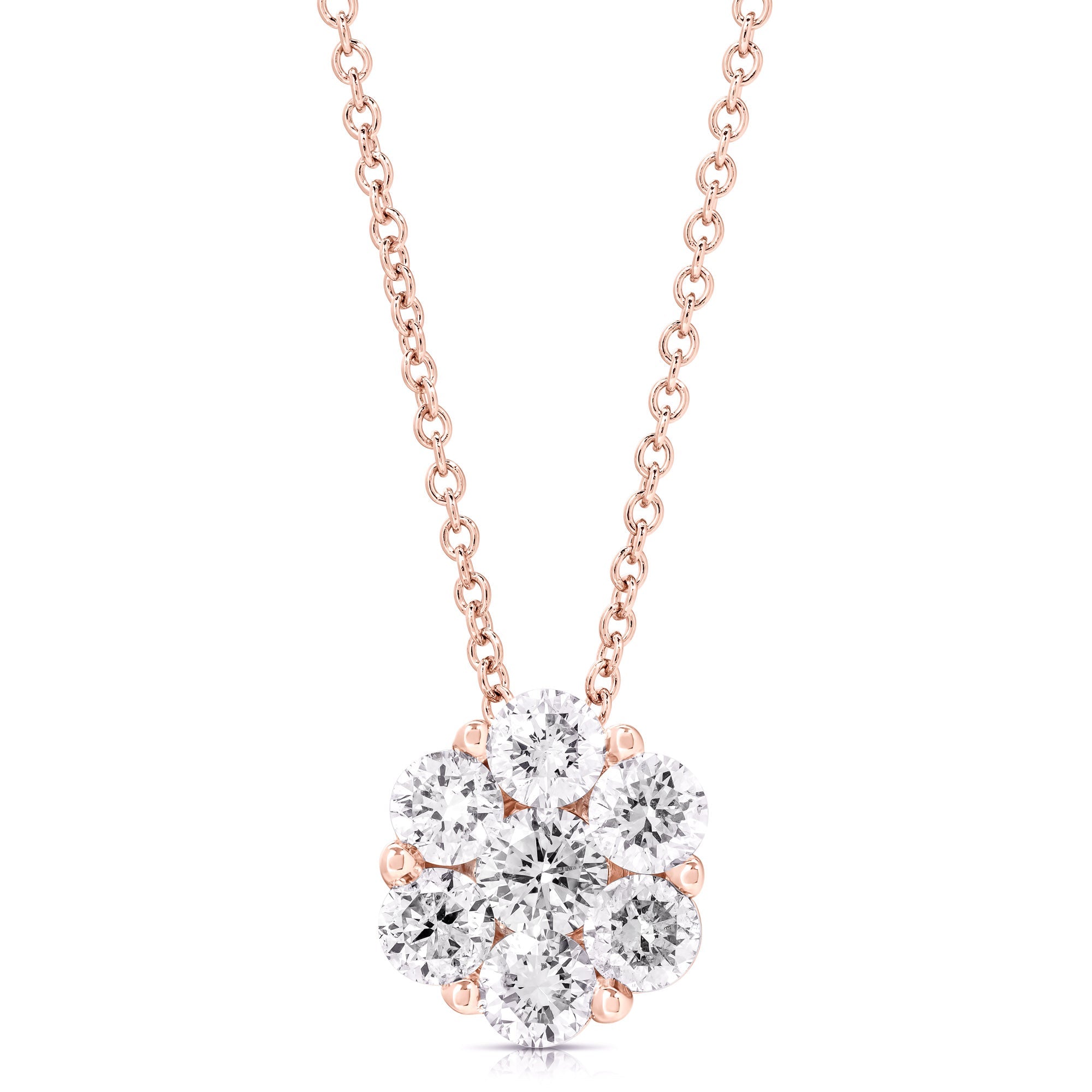 Flower Cluster Pendant (.75ctw)