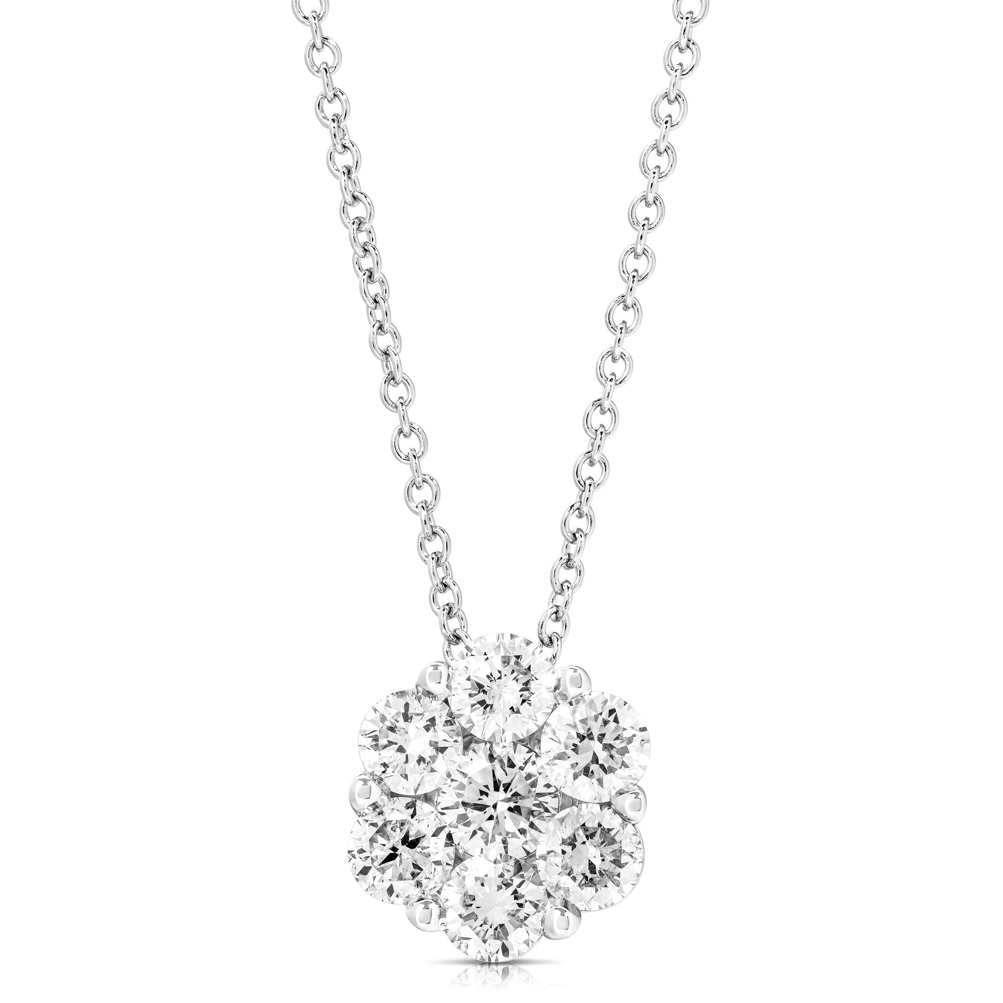 Flower Cluster Pendant (.75ctw)