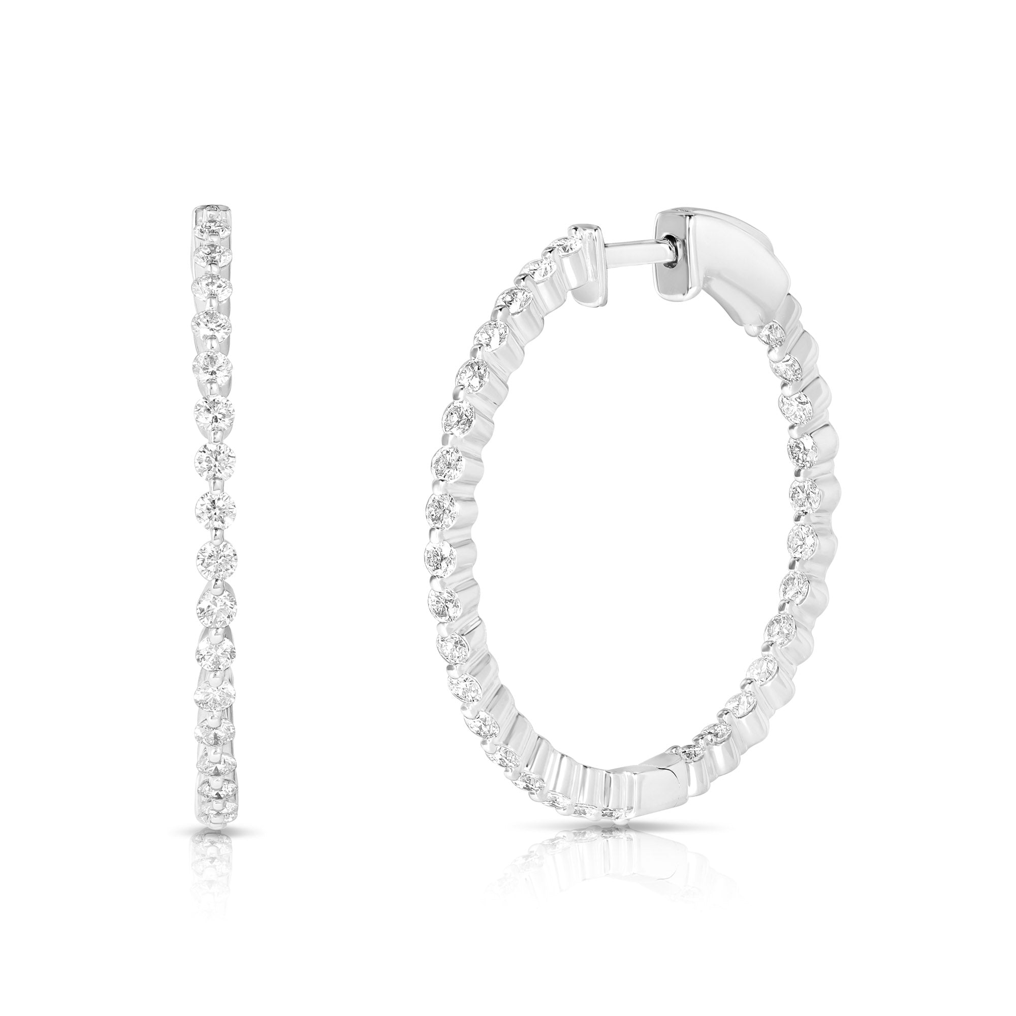 Premier Large Shared Single Prong Hoops