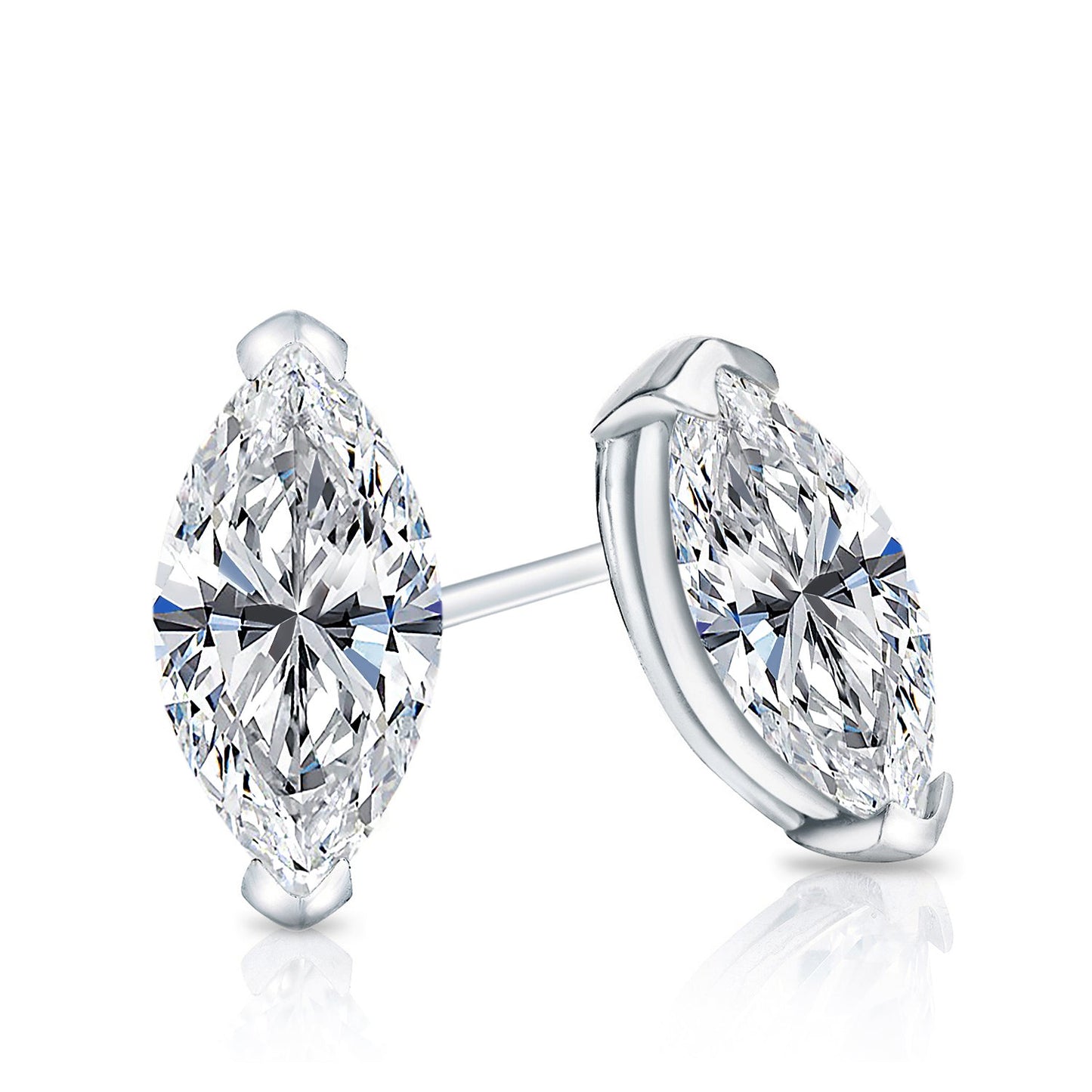 Lab Grown Diamond Stud Earrings Marquise 1.25 ct. tw. (F-G, VS)