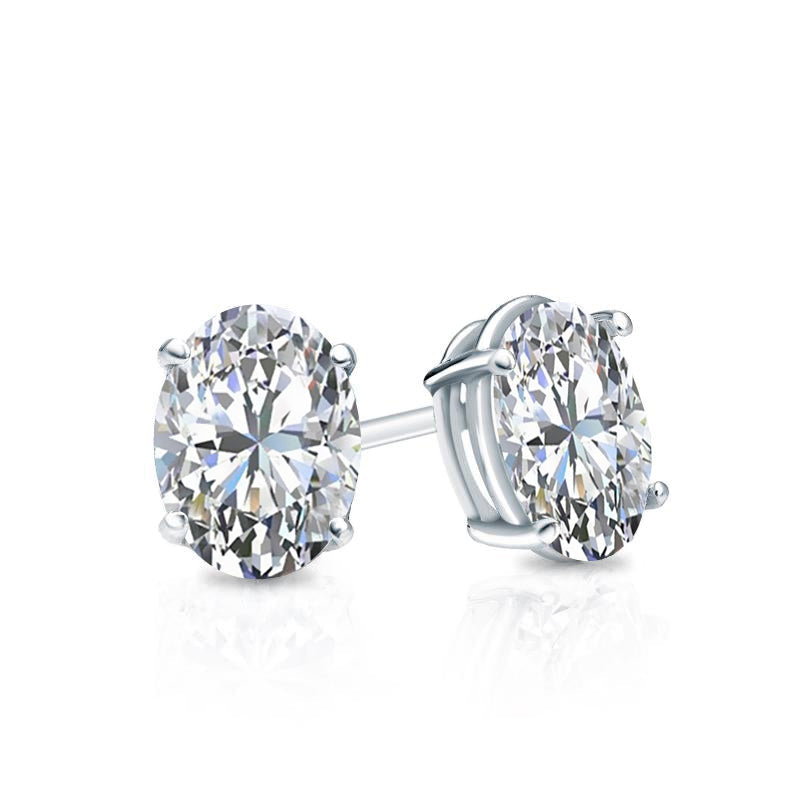 Lab Grown Diamond Stud Earrings Oval 0.62 ct. tw. (F-G, VS)