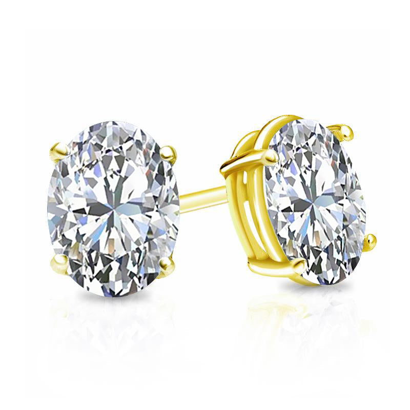 Lab Grown Diamond Stud Earrings Oval 1.80 ct. tw. (F-G, VS)