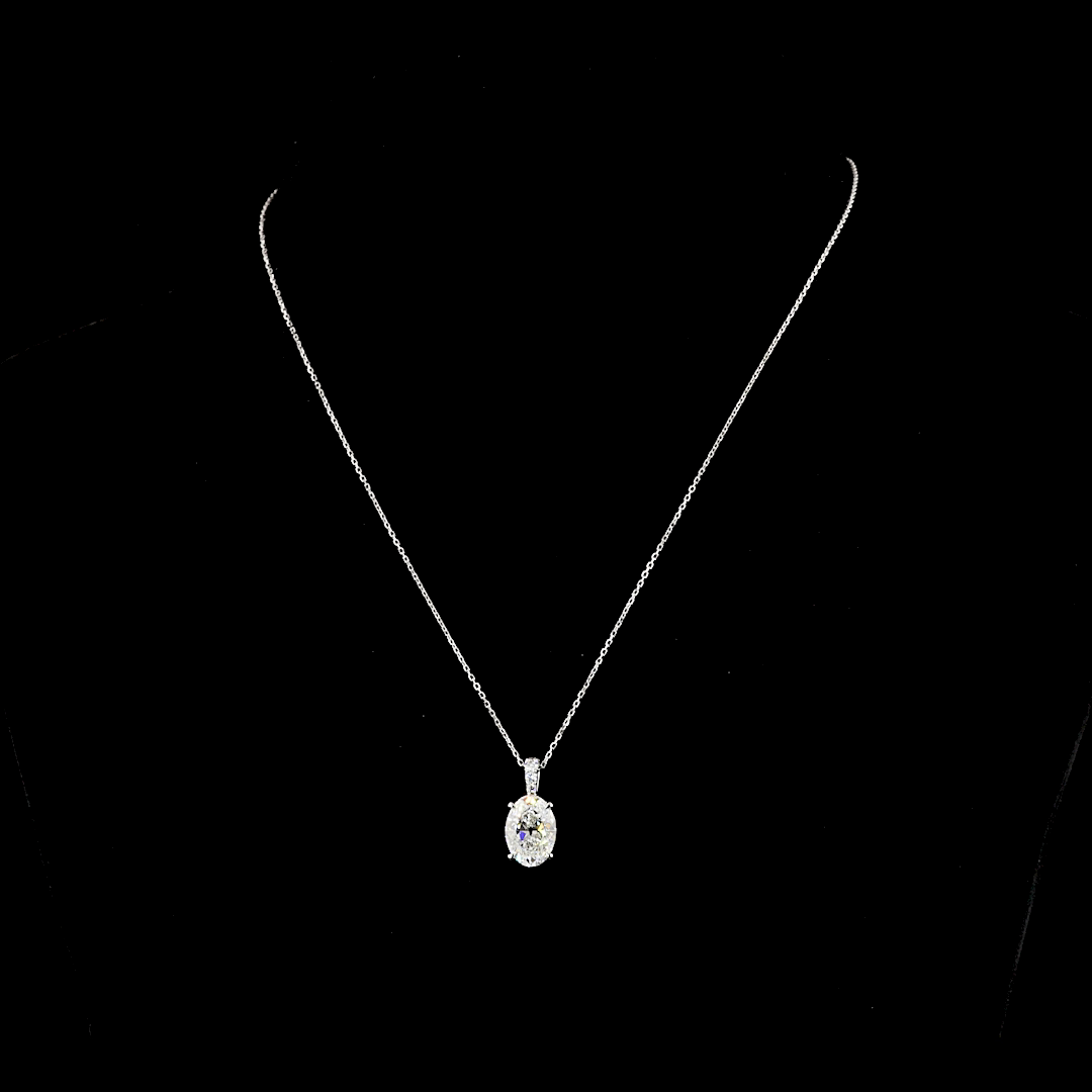 14K White Gold Lab-Grown Diamond