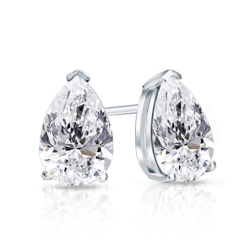 Lab Grown Diamond Stud Earrings Pear 1.00 ct. tw. (F-G, VS)