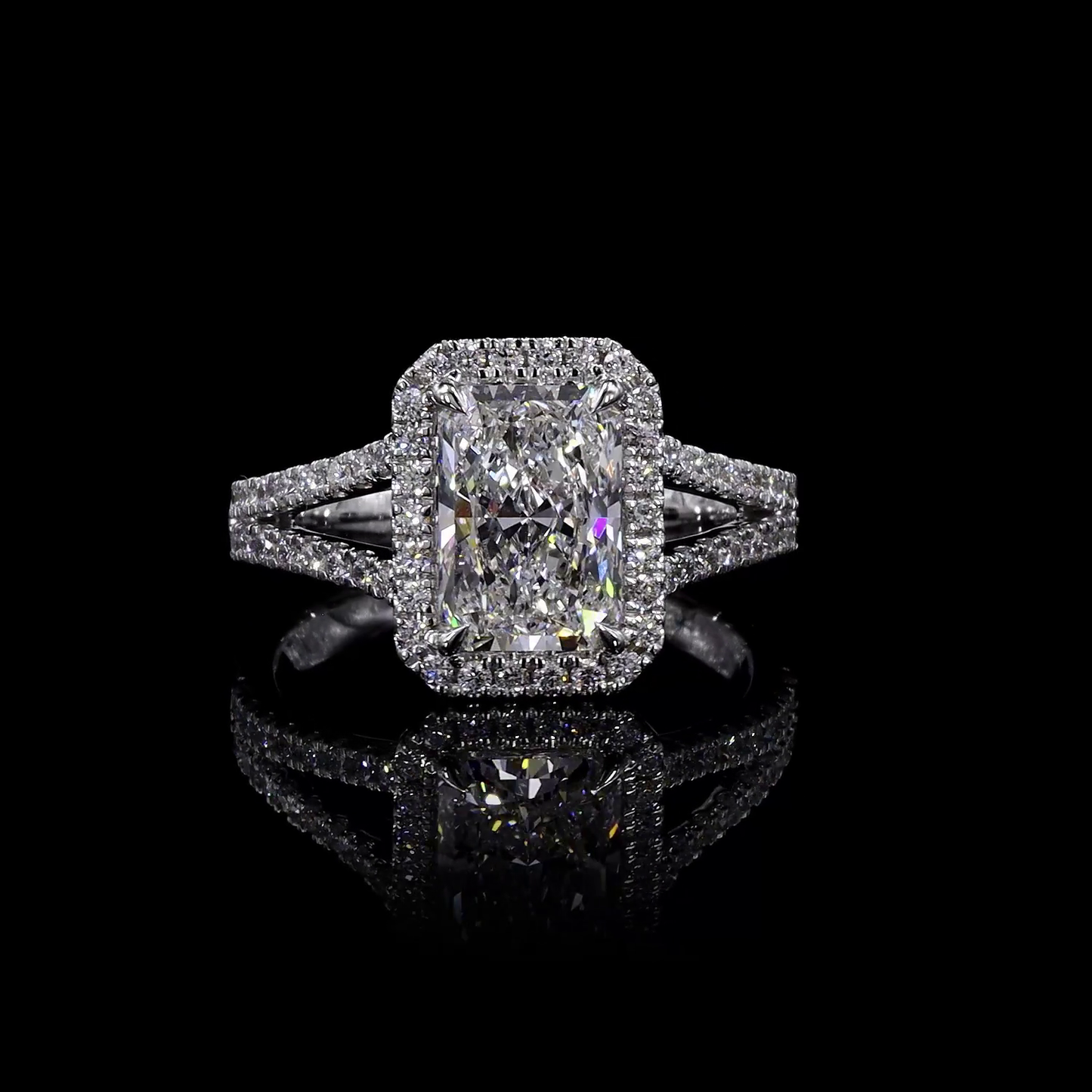 14K White Gold Lab-Grown Diamond Ring