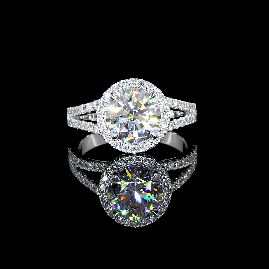 14K White Gold Lab-Grown Diamond Ring
