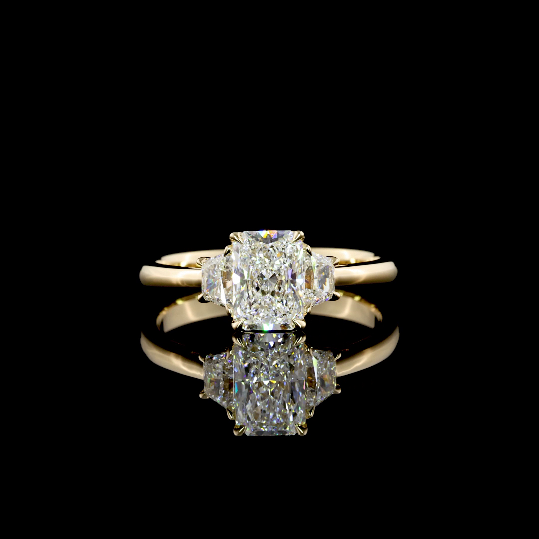 14K Yellow Gold Lab-Grown Diamond Ring