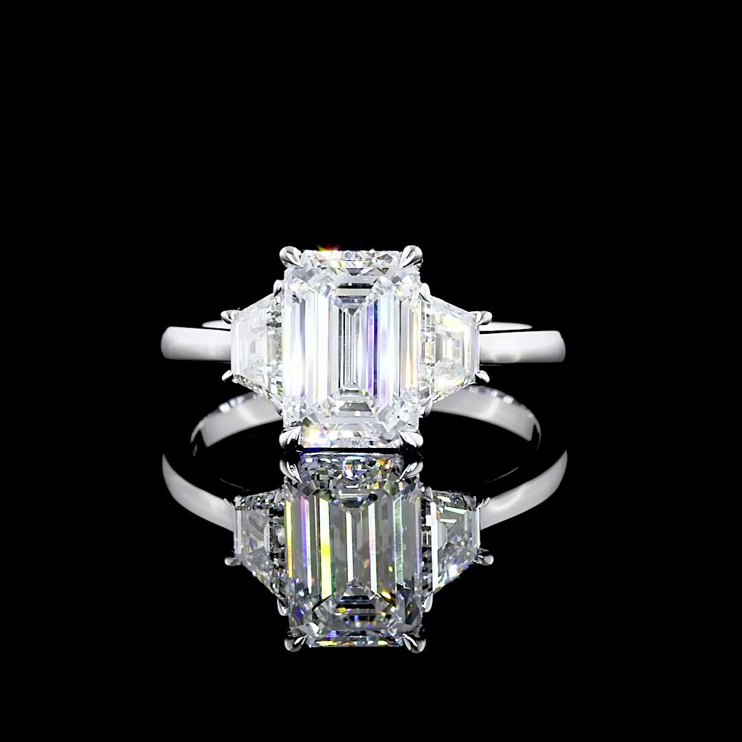 14K White Gold Lab-Grown Diamond Ring