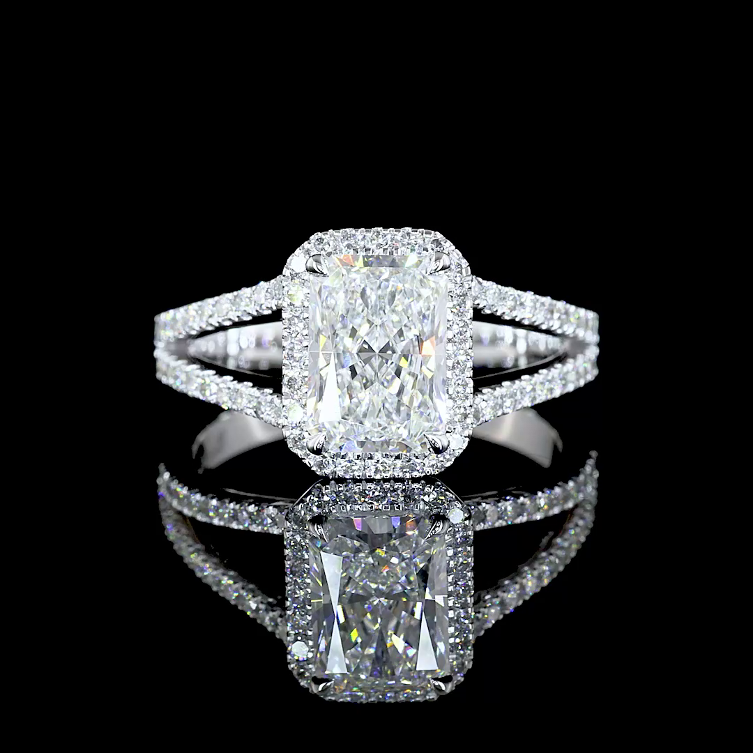 14K White Gold Lab-Grown Diamond Ring
