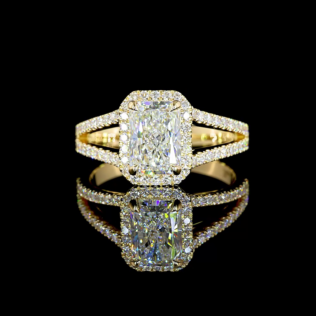 14K Yellow Gold Lab-Grown Diamond Ring
