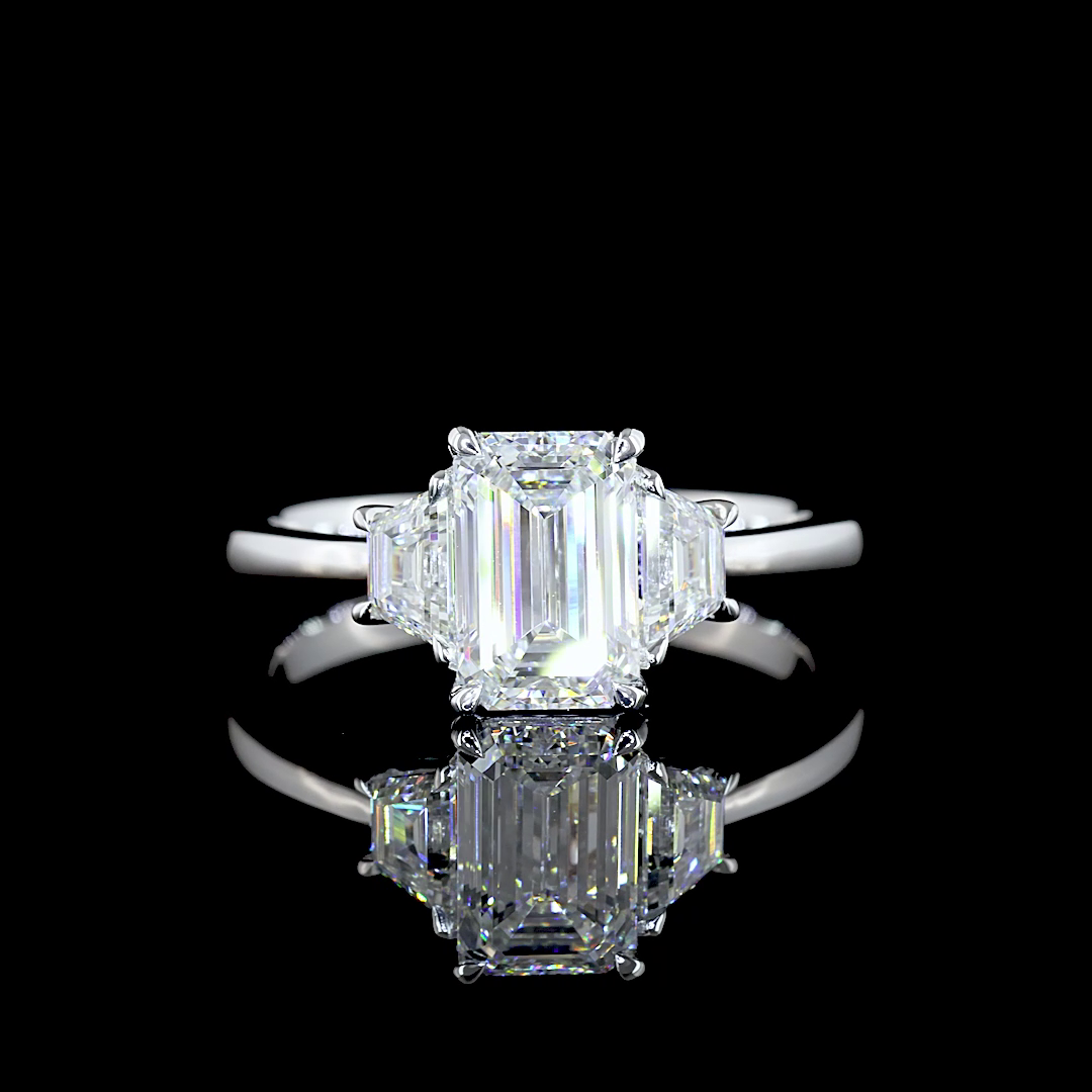 14K White Gold Lab-Grown Diamond Ring