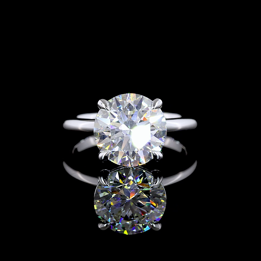 14K White Gold Lab-Grown Diamond Ring