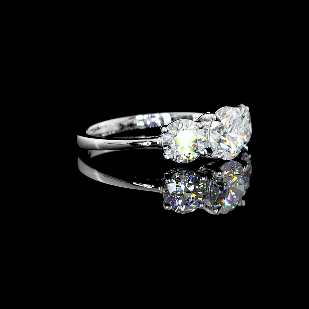 Platinum Lab-Grown Diamond Ring