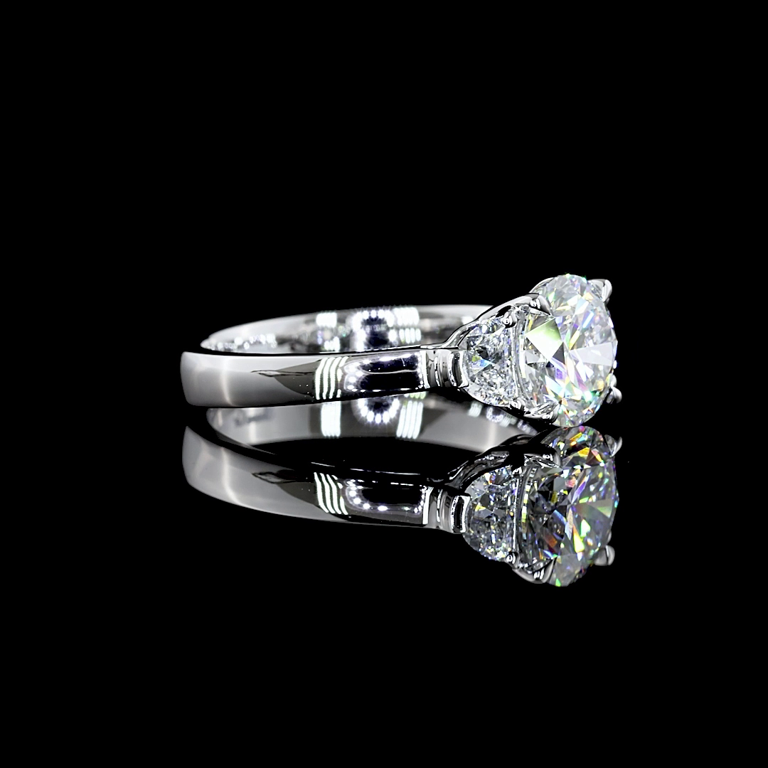 Platinum Lab-Grown Diamond Ring
