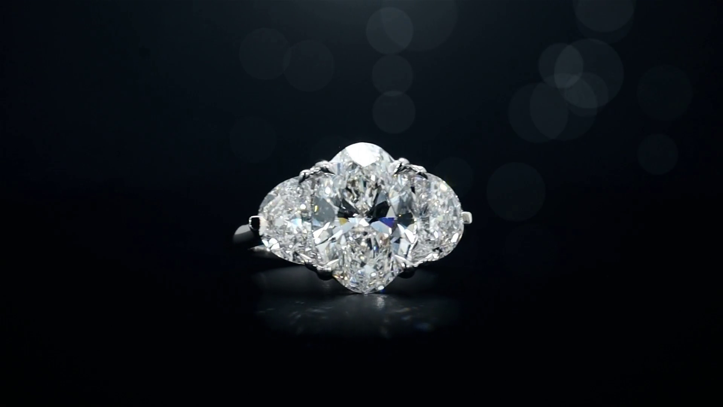 14K White Gold Lab-Grown Diamond Ring