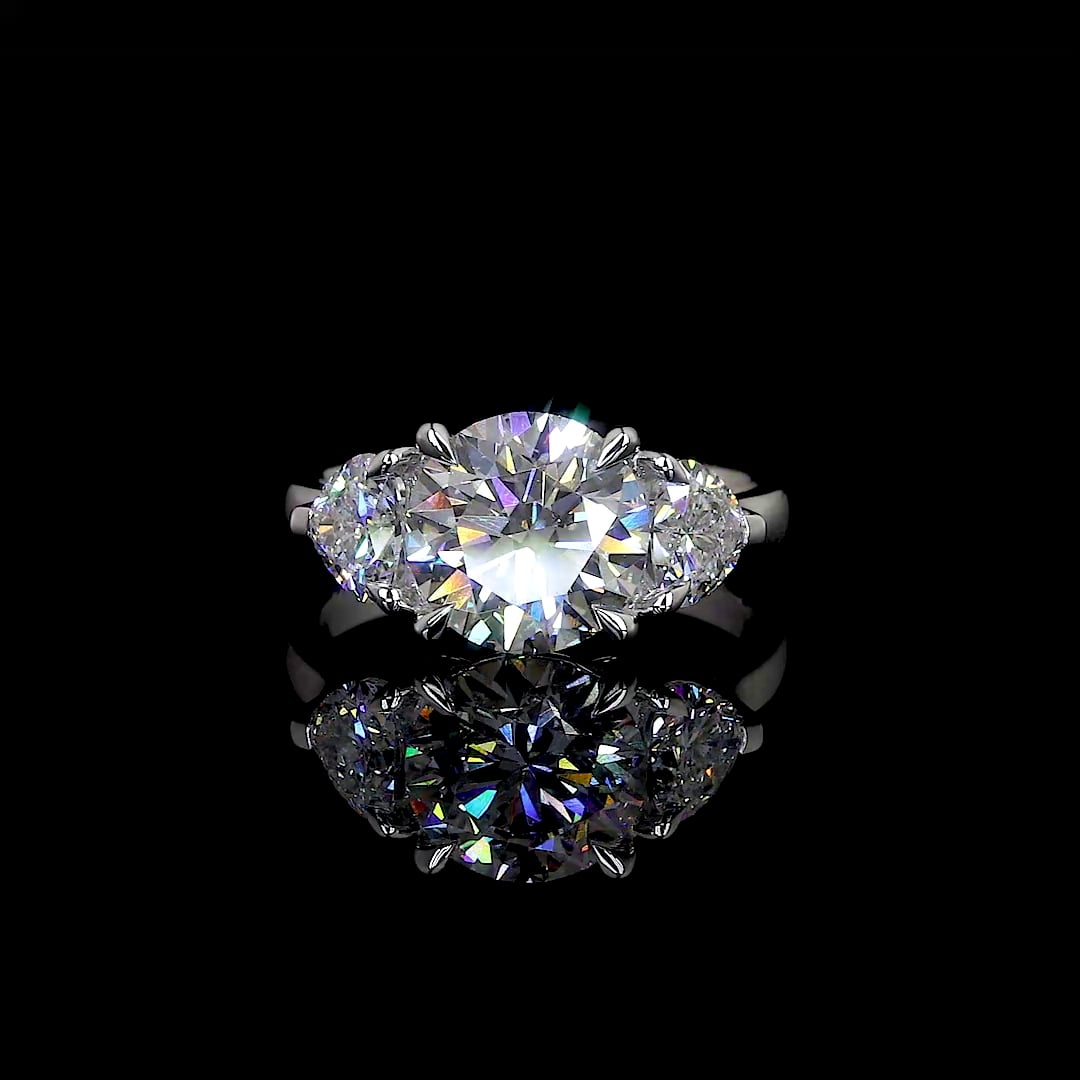 14K White Gold Lab-Grown Diamond Ring