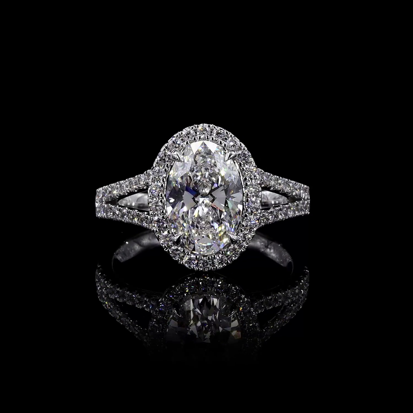 14K White Gold Lab-Grown Diamond Ring