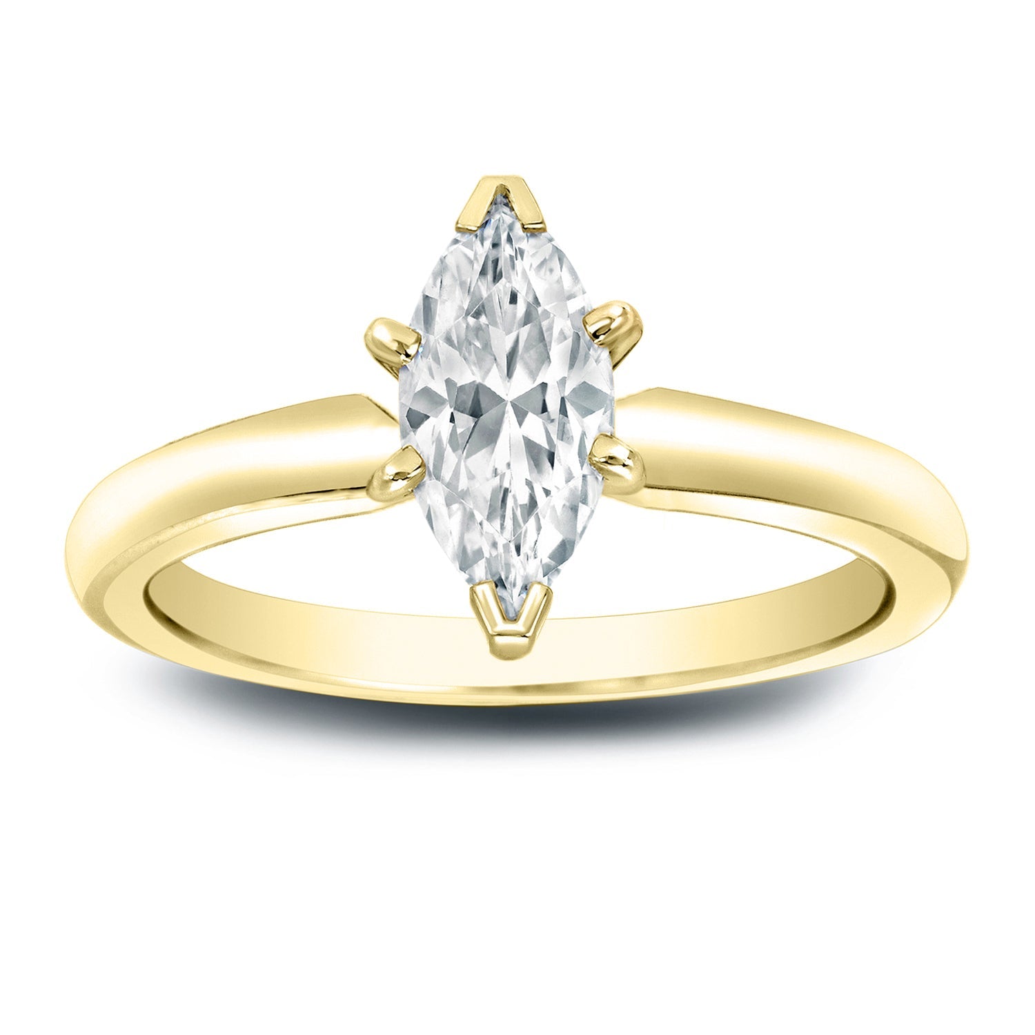 Marquise Diamond Solitaire Engagement Ring