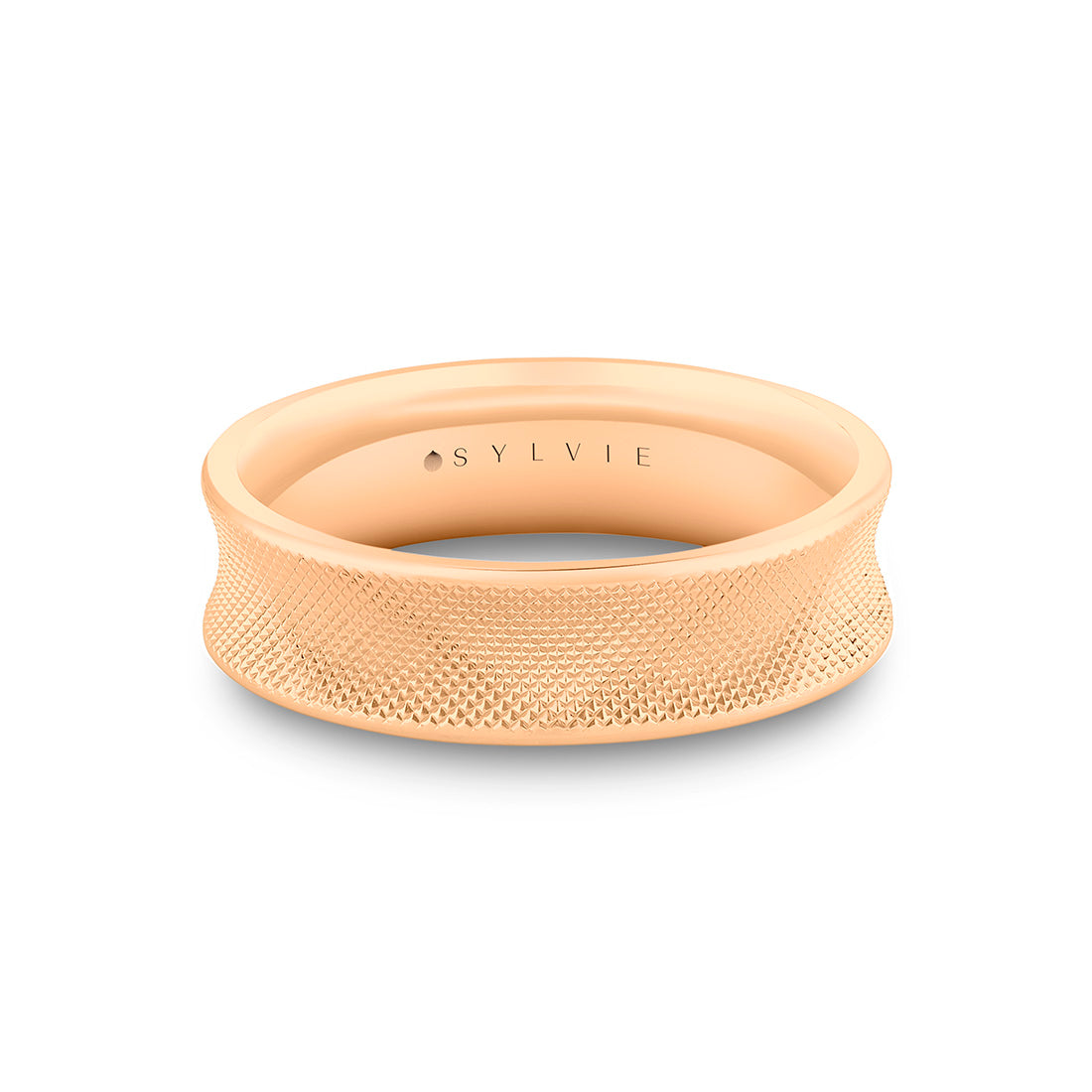 Knurled Mens Band - Qadry