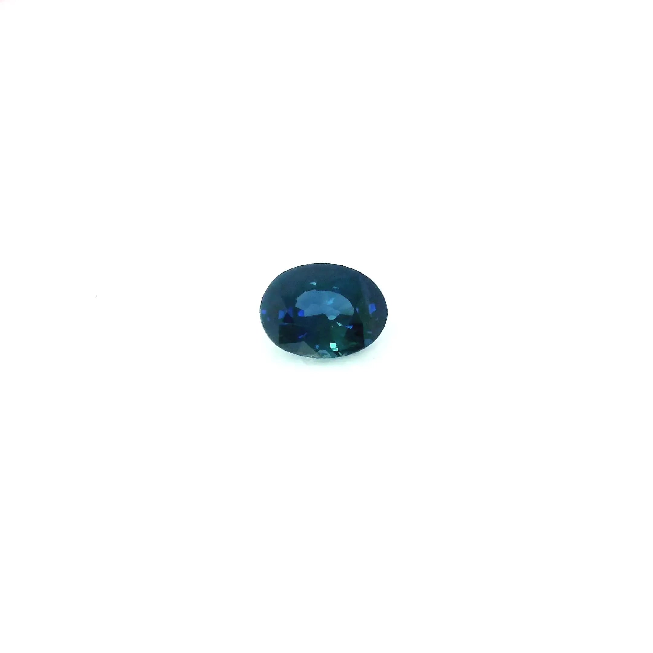 1.21ct Oval Natural Sapphire (Colour Blue, Clarity Eye Clean, Cut Faceted)