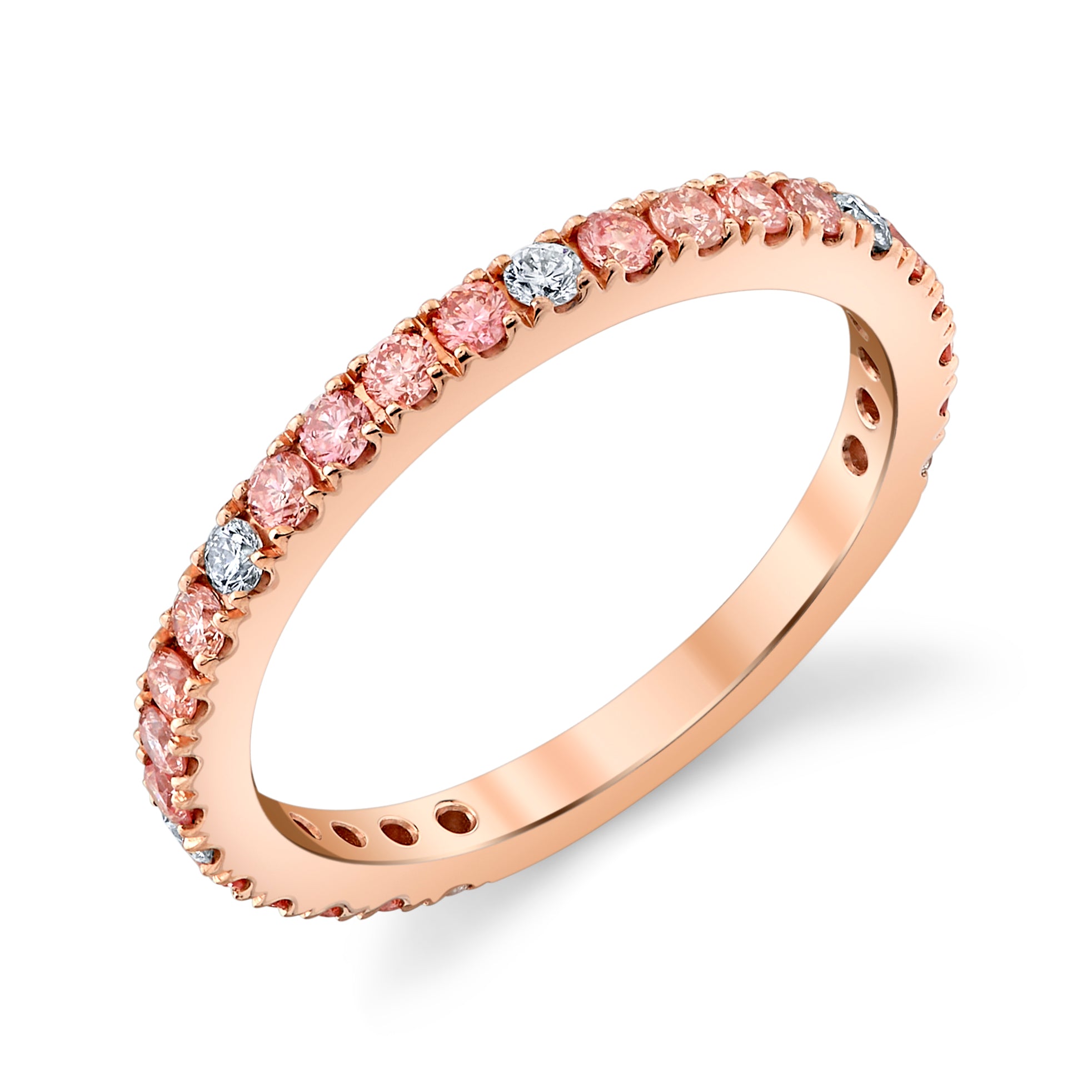 Pink Diamond Stackable Ring